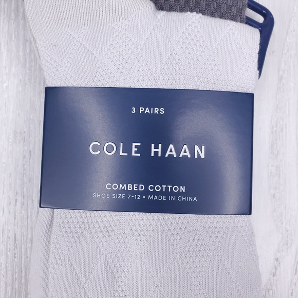 Cole Haan Argyle Men’s Crew Socks 3PK - Picture 6 of 6